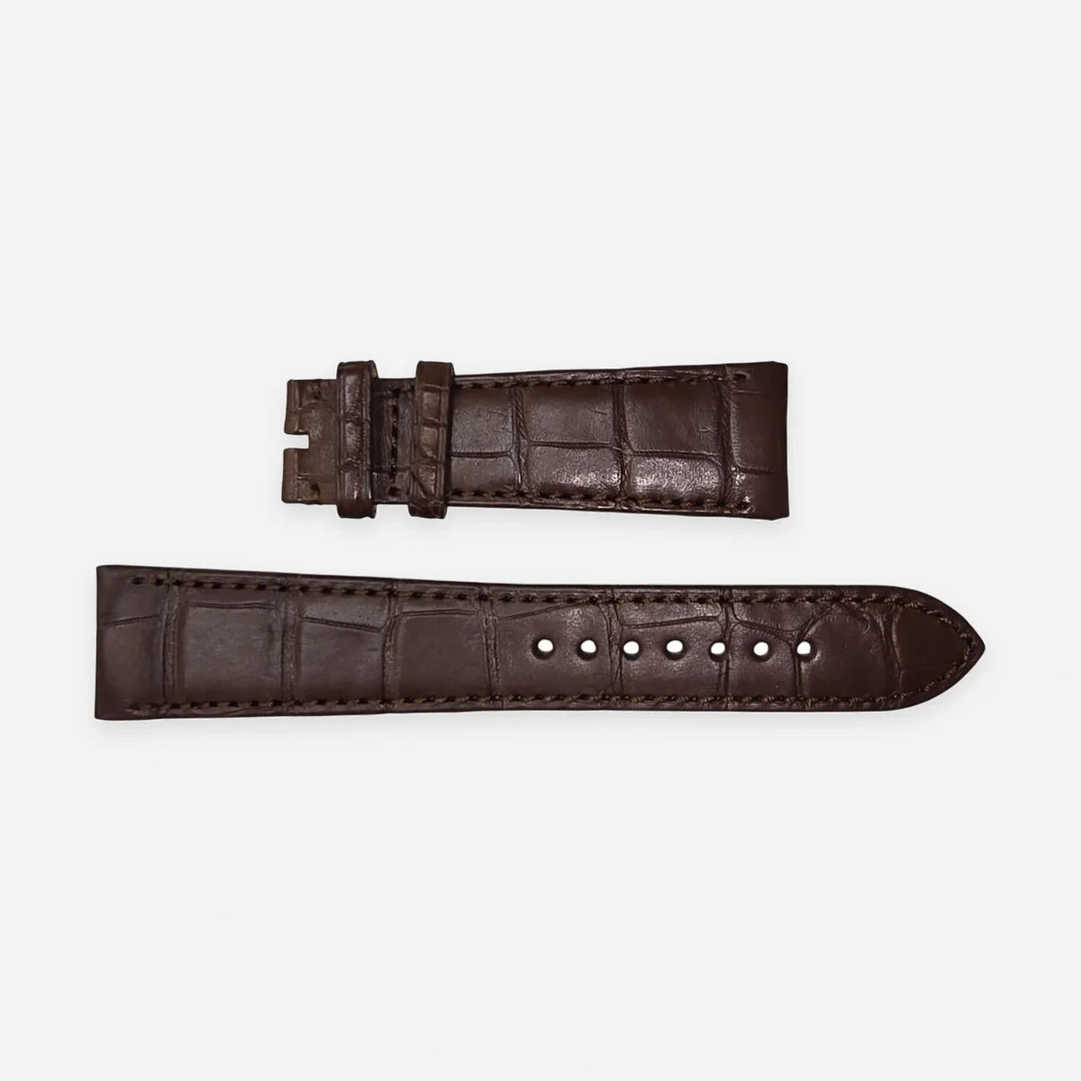 BREITLING Brown 22/18 mm Alligator Leather Strap 1088P