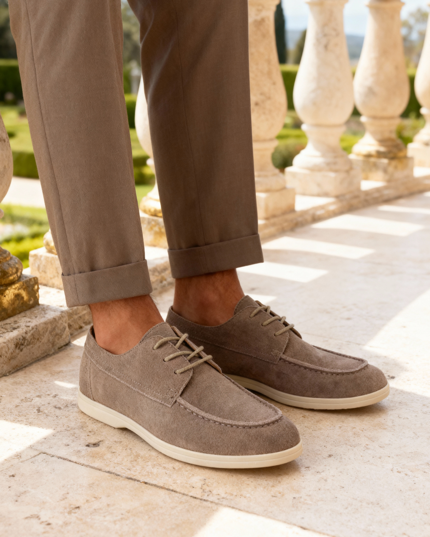 Premium Lace-Up Suede Shoes