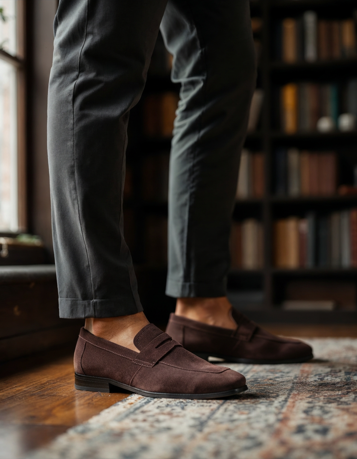 Penny Loafers in Suede Thamestrade