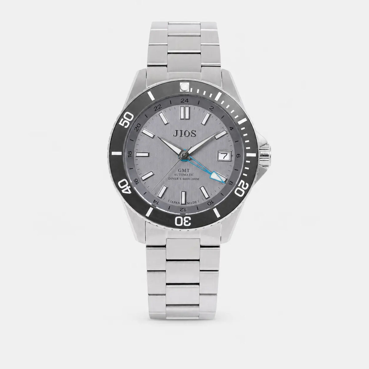GMT DIVER’S 104 Biwa Lake Kasumi dial 200m water resistance stainless steel band