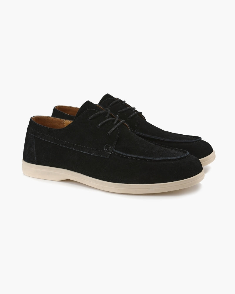 Premium Lace-Up Suede Shoes