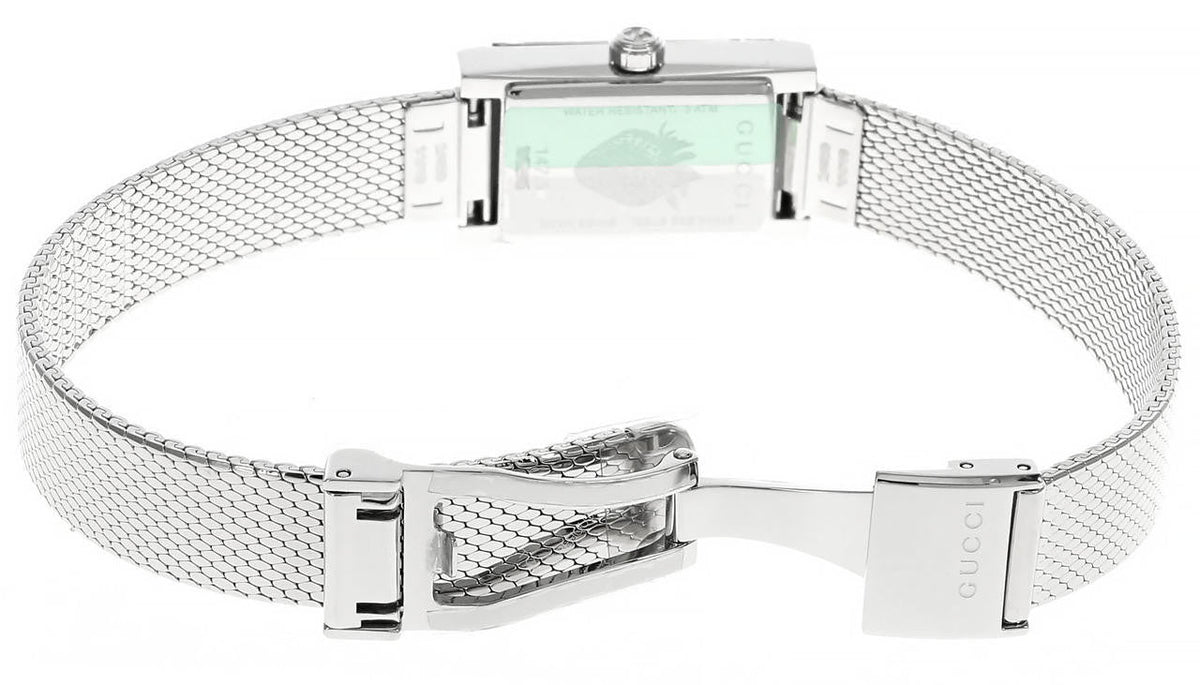 GUCCI G-Frame 14x25 mm Stainless Steel Green/Red/Blue Dial Women's Watch