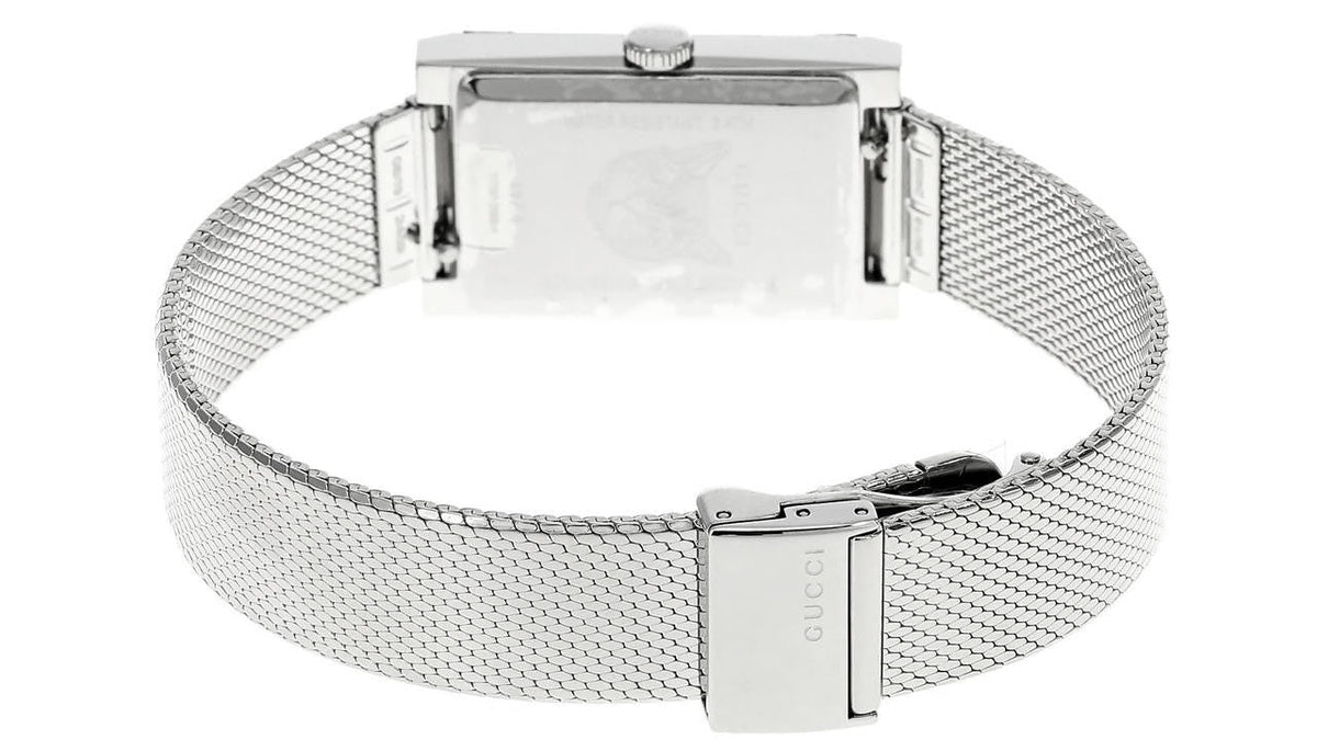 GUCCI G-Frame 21MMx34 mm Green/Red MOP Dial Mesh Bracelet Watch