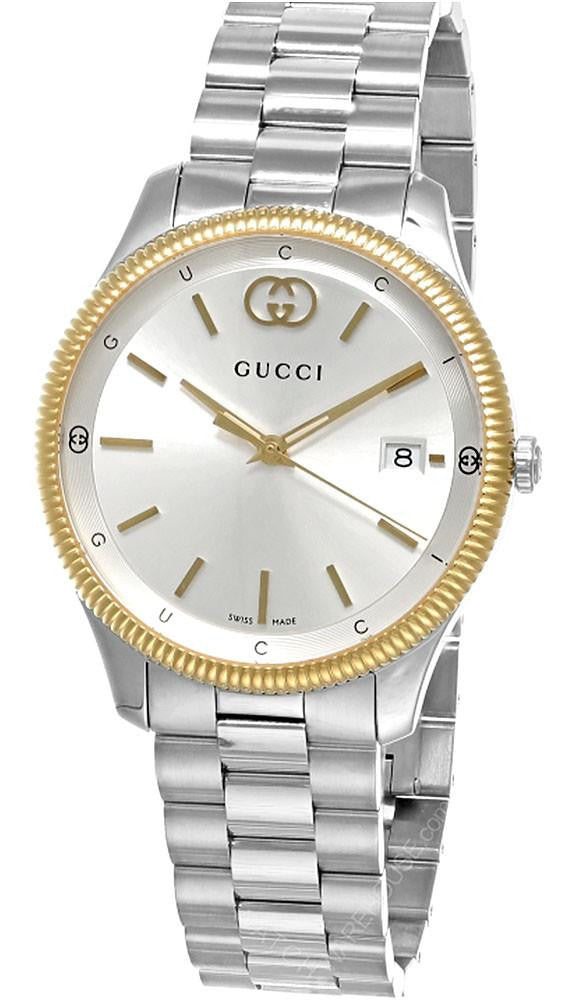 GUCCI G-Timeless Quartz 38 mm Yellow Gold Bezel Men's Watch