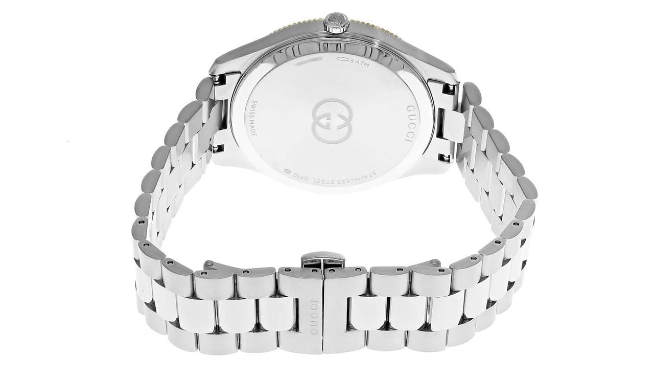 GUCCI G-Timeless Quartz 38 mm Yellow Gold Bezel Men's Watch