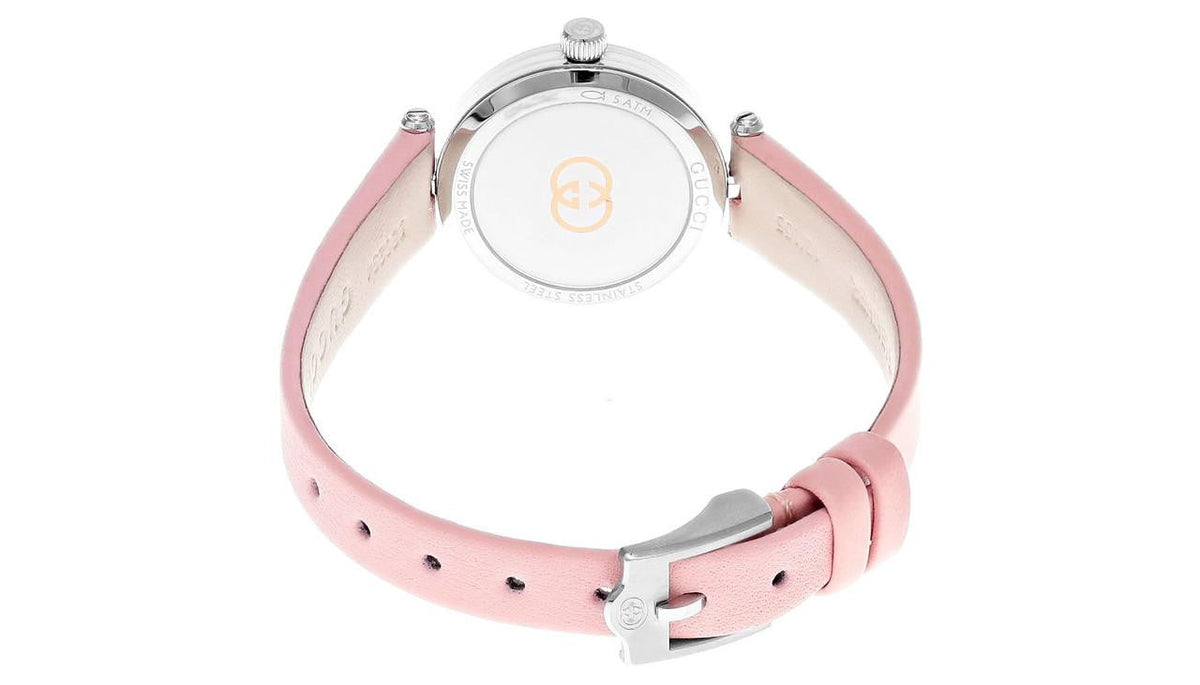 GUCCI Model 2000 Quartz 24 mm Pink Leather Women's Watch