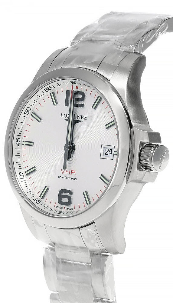 LONGINES Conquest V.H.P. 41 mm Silver Dial Men's Watch