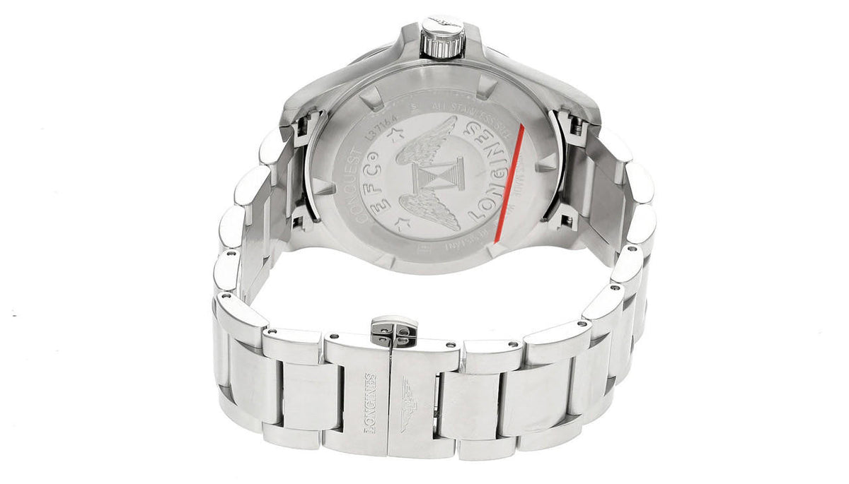 LONGINES Conquest V.H.P Stainless Steel 41 mm Black Dial Men's Watch