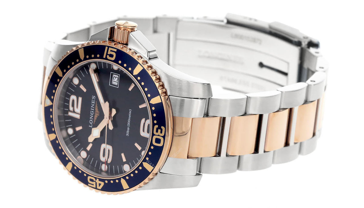 LONGINES HydroConquest 41 mm Blue Dial 2Tone Men's Watch