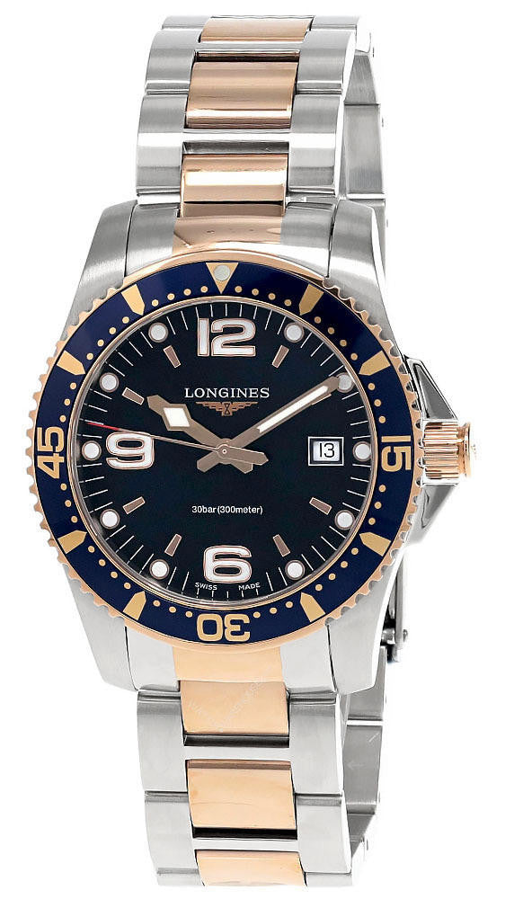 LONGINES HydroConquest 41 mm Blue Dial 2Tone Men's Watch
