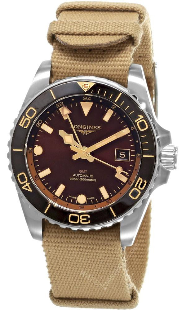 LONGINES GMT HydroConquest Automatic 41 mm Brown Dial Men's Watch