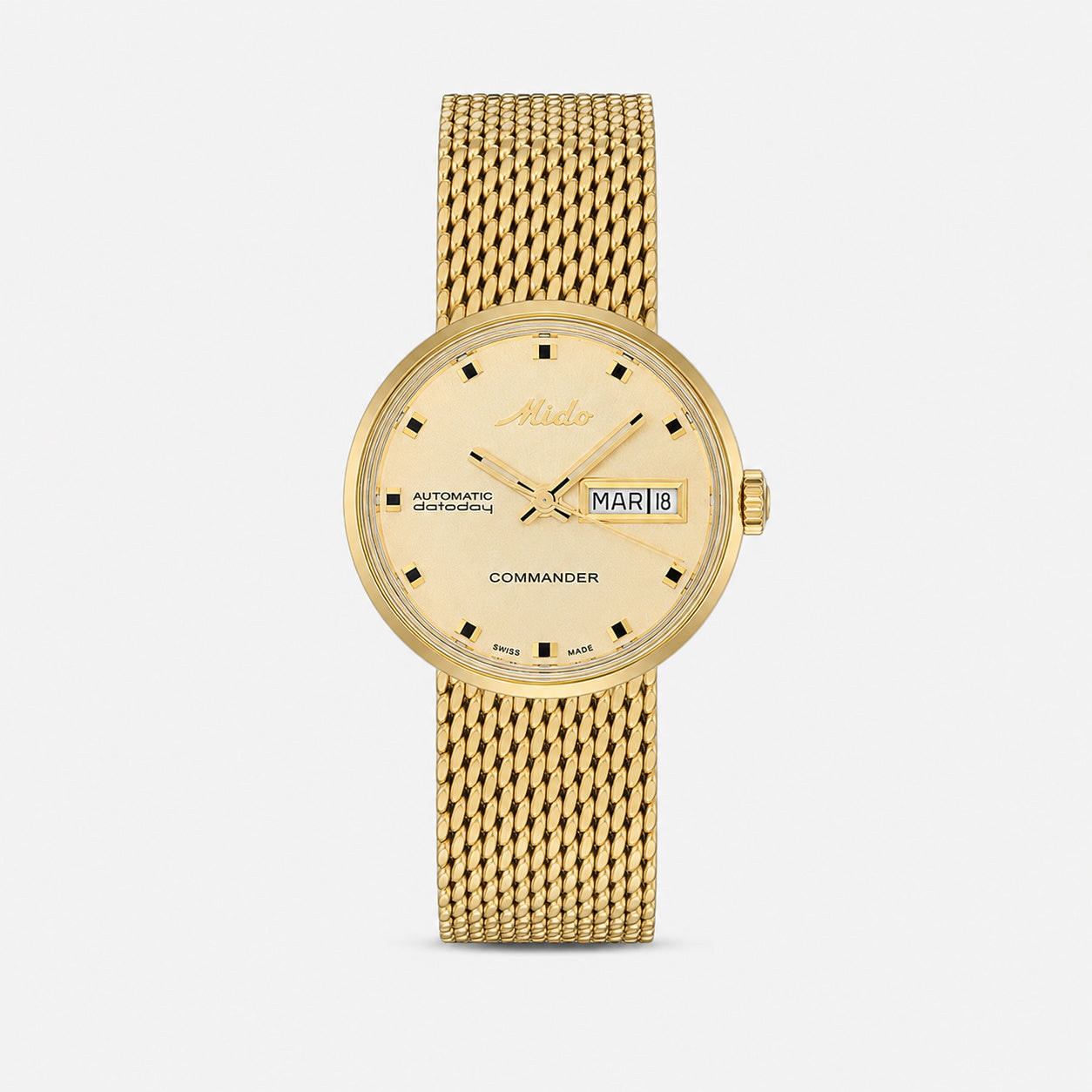 Mido Commander 1959 Automatic 23.5 mm Gold Stainless Steel Women's Watch