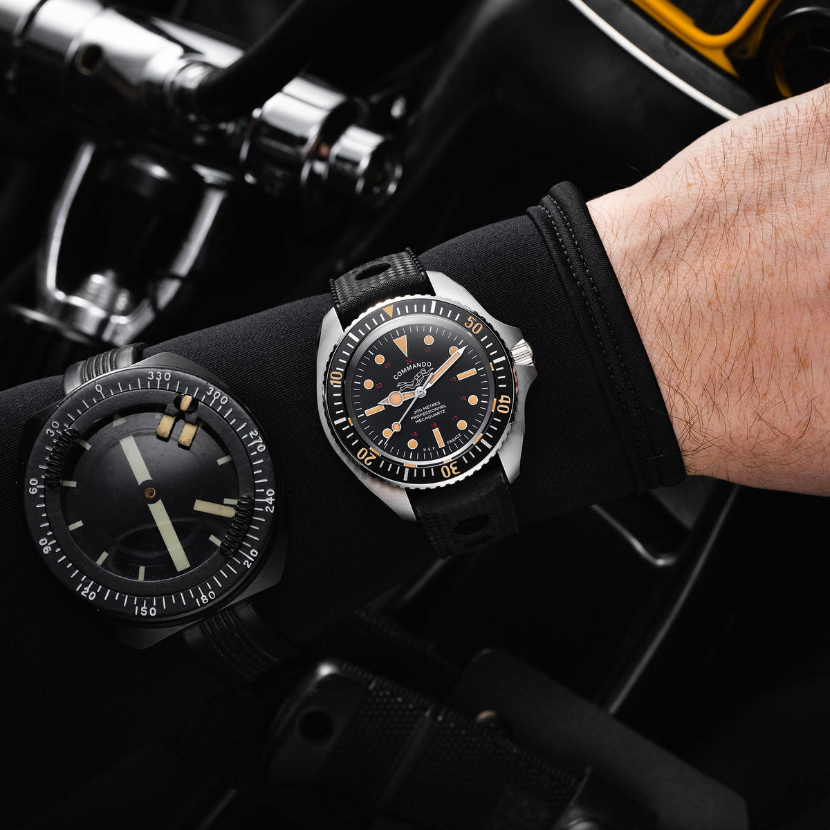 Diver 200M Mecaquartz Commando Diving Watch - Vintage