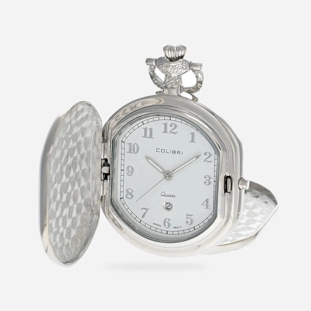 Colibri Quartz Silver Pocket Watch Model