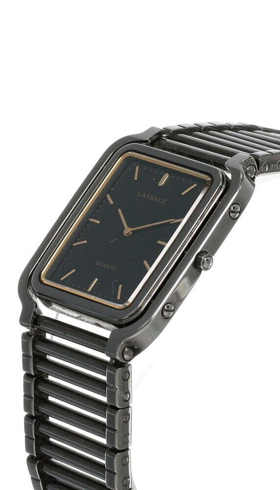 Seiko Lassale Black Dial Stainless Steel Men's Watch