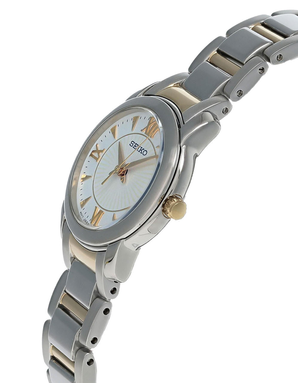 SEIKO 26 mm White Dial Two-tone Stainless Steel Women's Watch