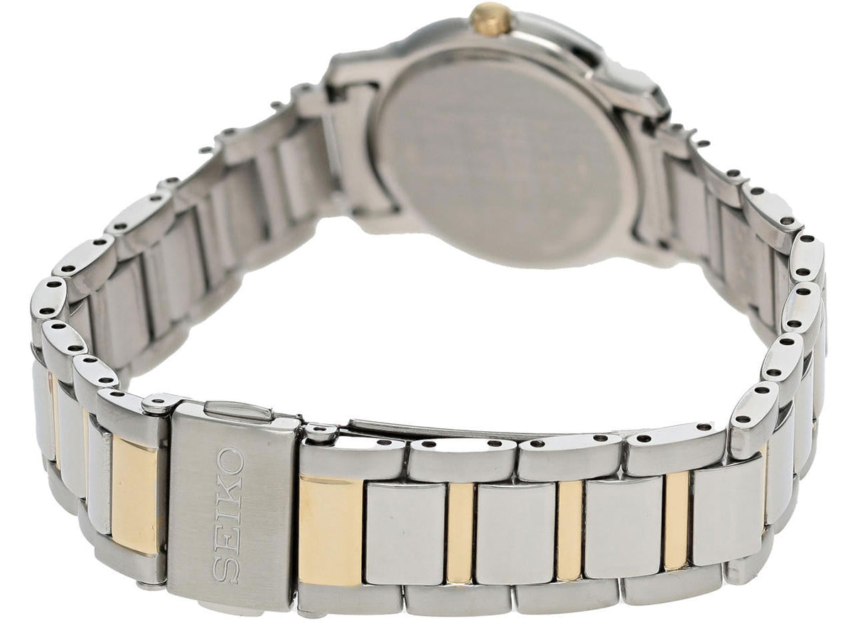 SEIKO 26 mm White Dial Two-tone Stainless Steel Women's Watch