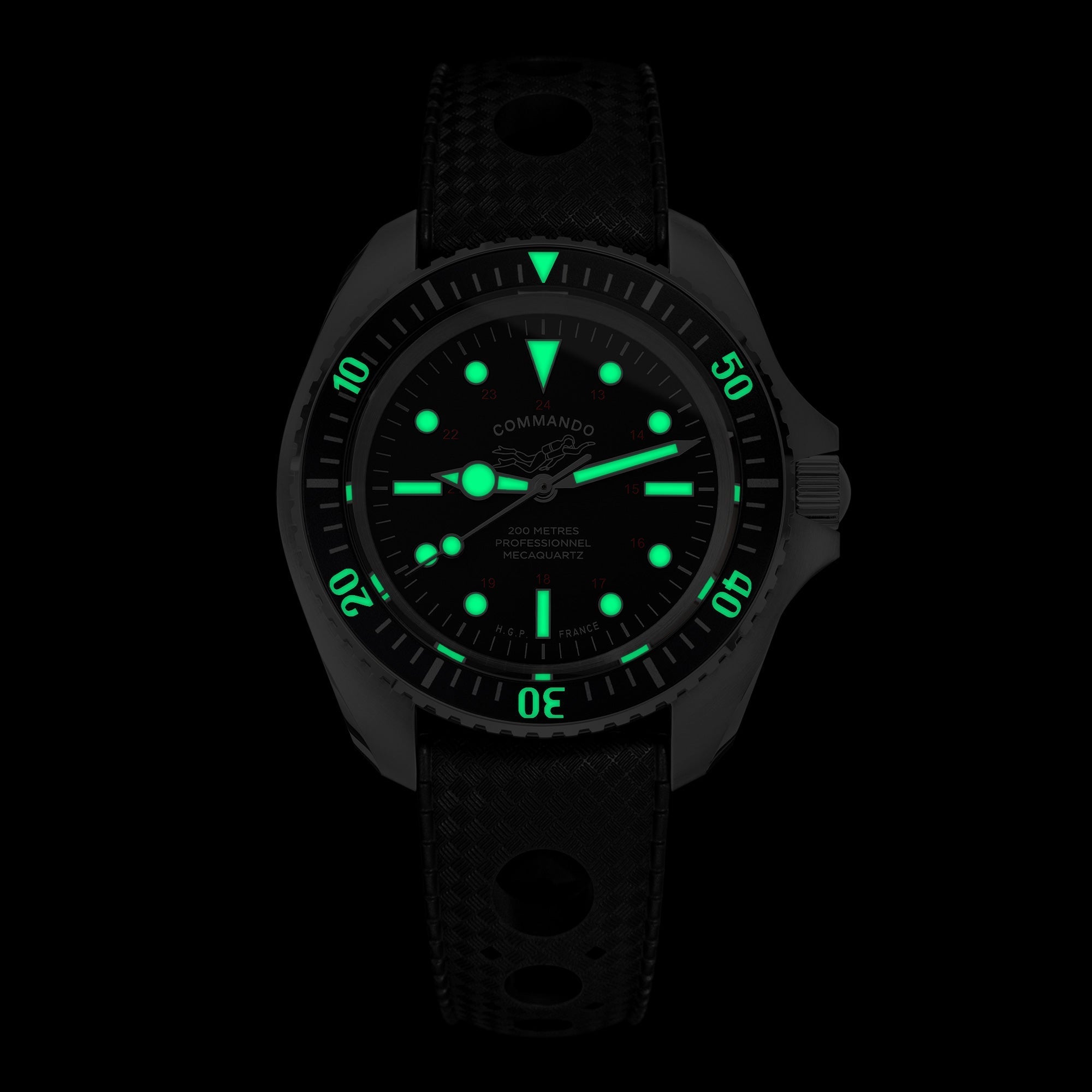 Diver 200M Mecaquartz Commando Diving Watch - Vintage
