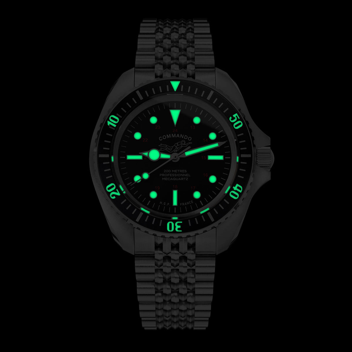 Diver 200M Mecaquartz Commando Diving Watch - Vintage