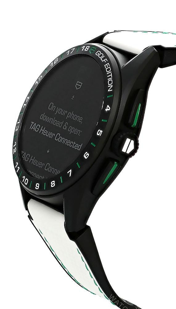 TAG Heuer Connected Calibre E4 Golf Edition 45 mm Titanium Smartwatch