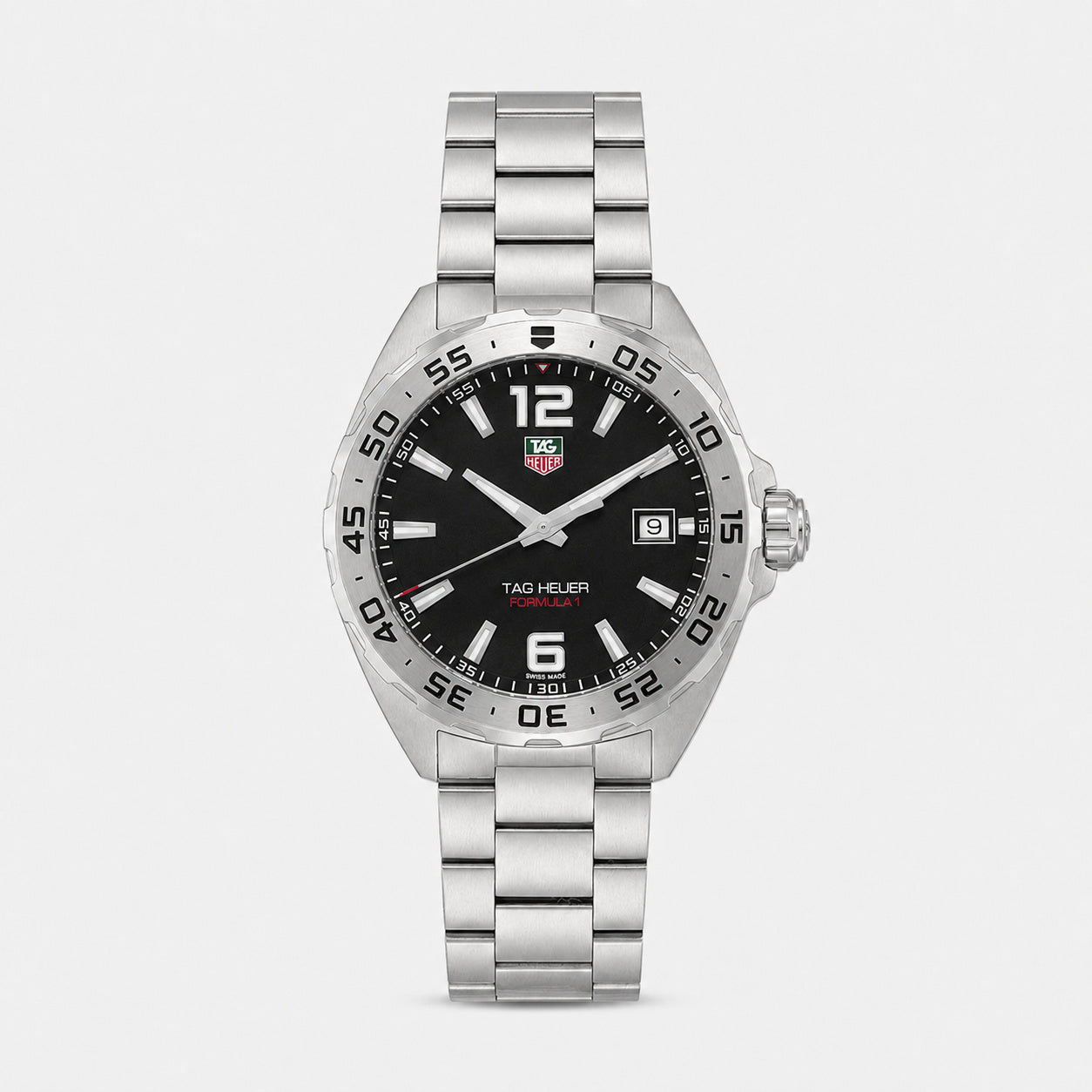 TAG HEUER Formula-1 41 mm Quartz Stainless Steel Black Dial Men's Watch