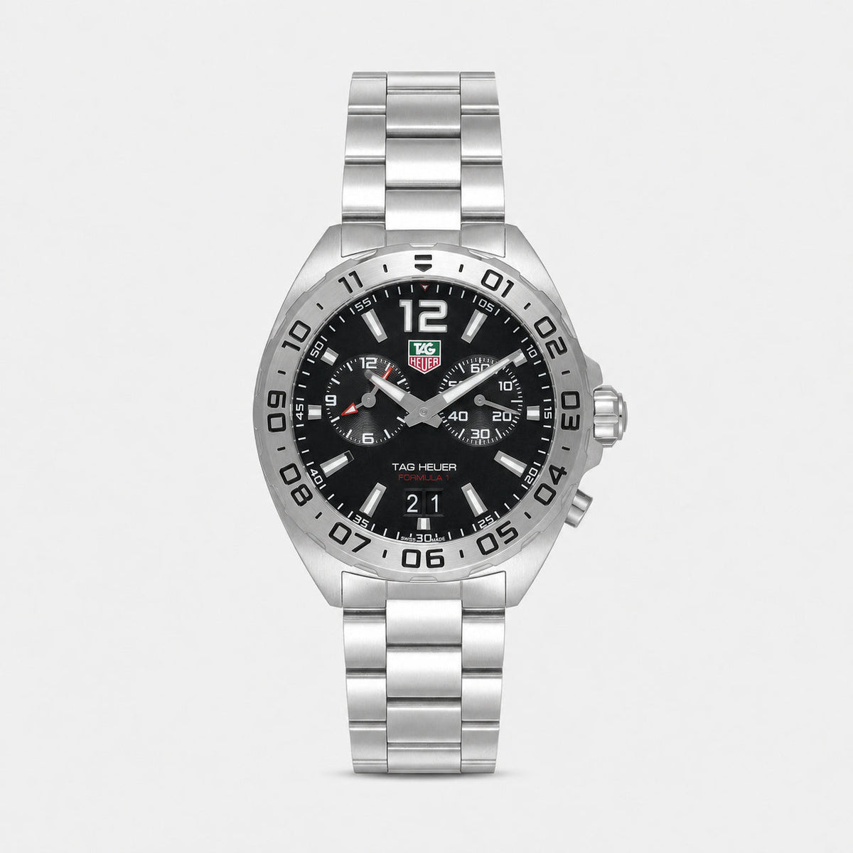 TAG HEUER Formula-1 41 mm Quartz Stainless Steel Black Dial Men's Watch