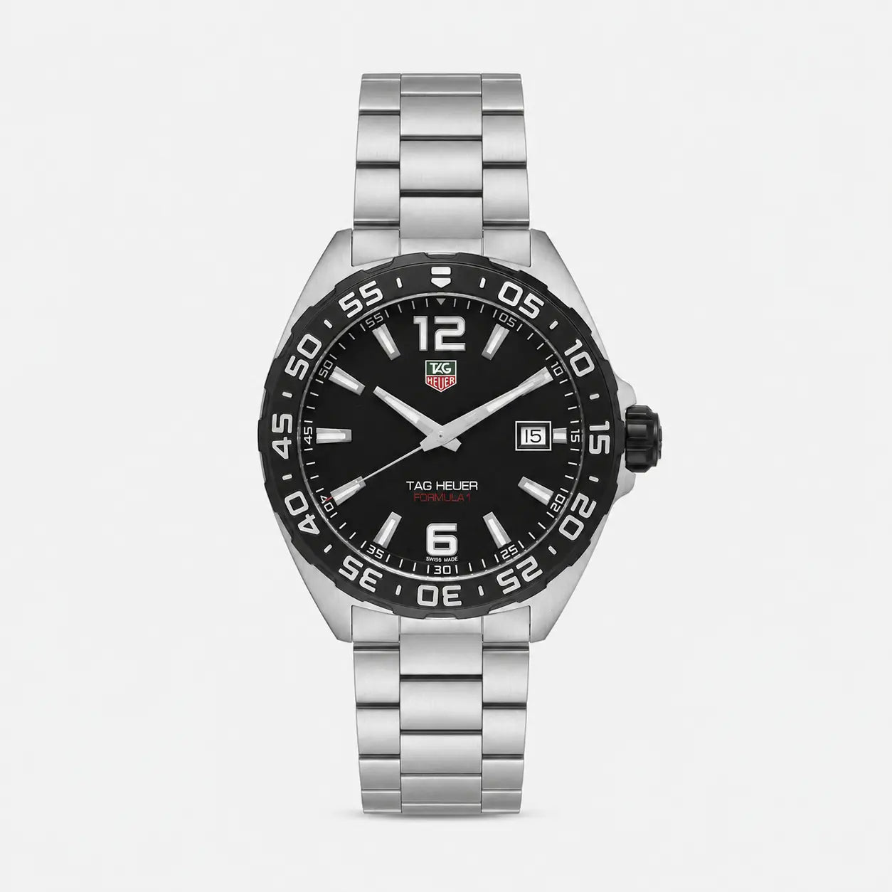 TAG HEUER Formula-1 Quartz Steel Black Dial Men's Watch