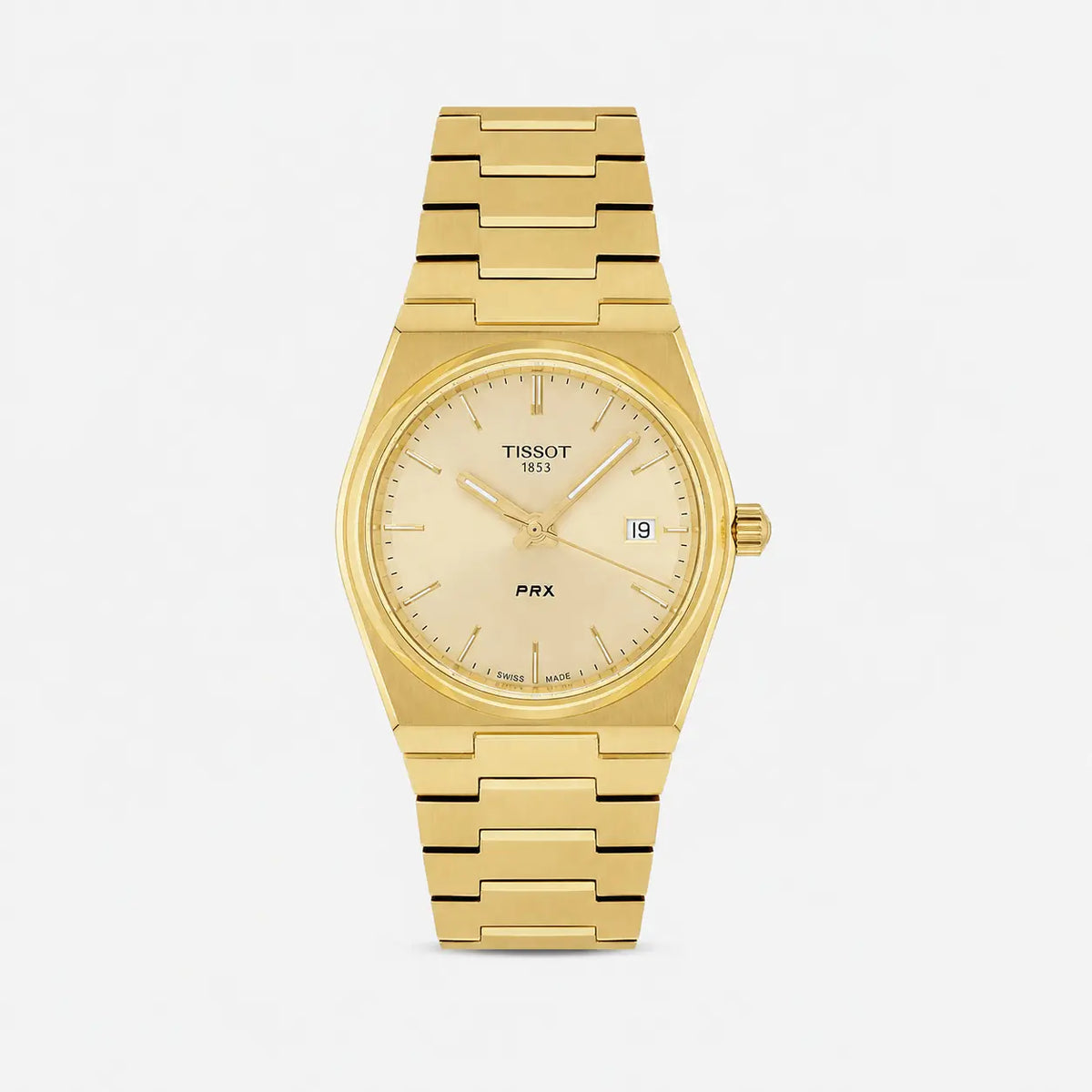 TISSOT PRX 35 mm Quartz Stainless Steel Gold Dial Unisex Watch