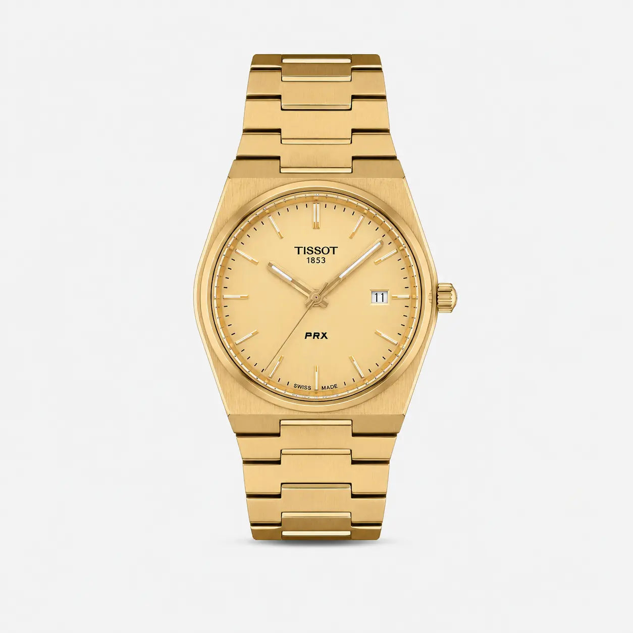 TISSOT PRX 39.5 mm Quartz Stainless Steel Gold Dial Men's Watch