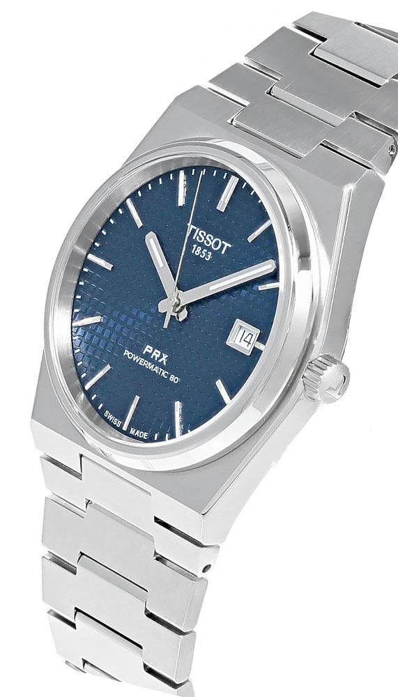 TISSOT PRX Powermatic 80 40 mm Stainless Steel Blue Dial Men's Watch
