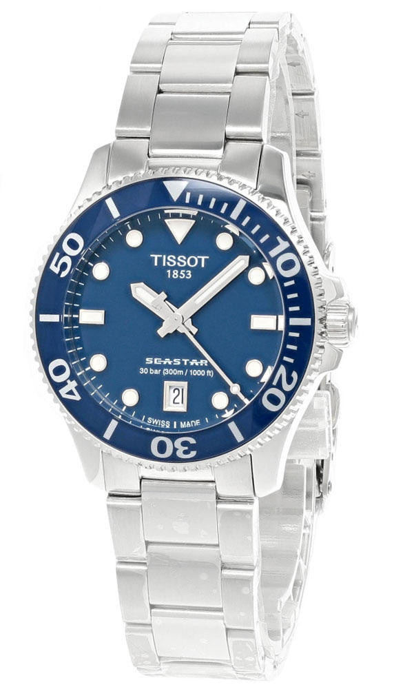 TISSOT SeaStar 1000 36 mm Blue Dial Stainless Steel Unisex Watch