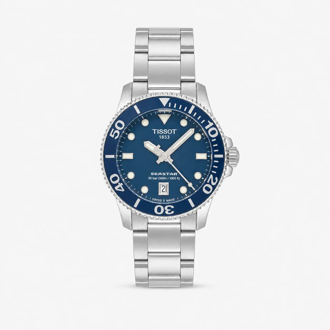 TISSOT SeaStar 1000 36 mm Blue Dial Stainless Steel Unisex Watch