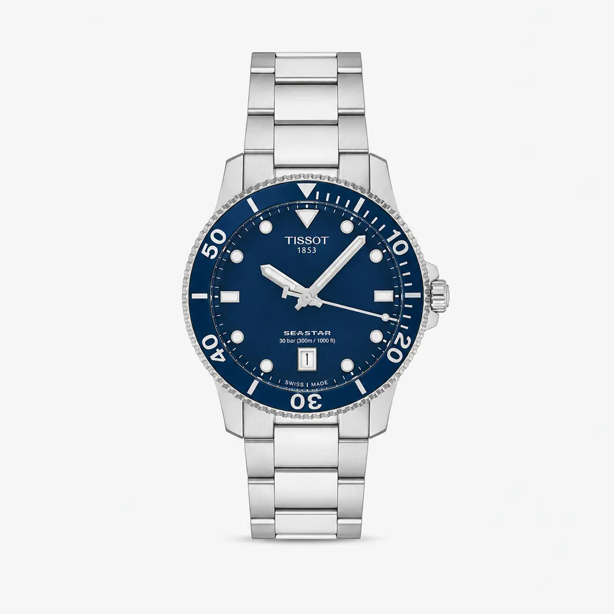 TISSOT Seastar 1000 40 mm Quartz Stainless Steel Blue Dial Men's Watch