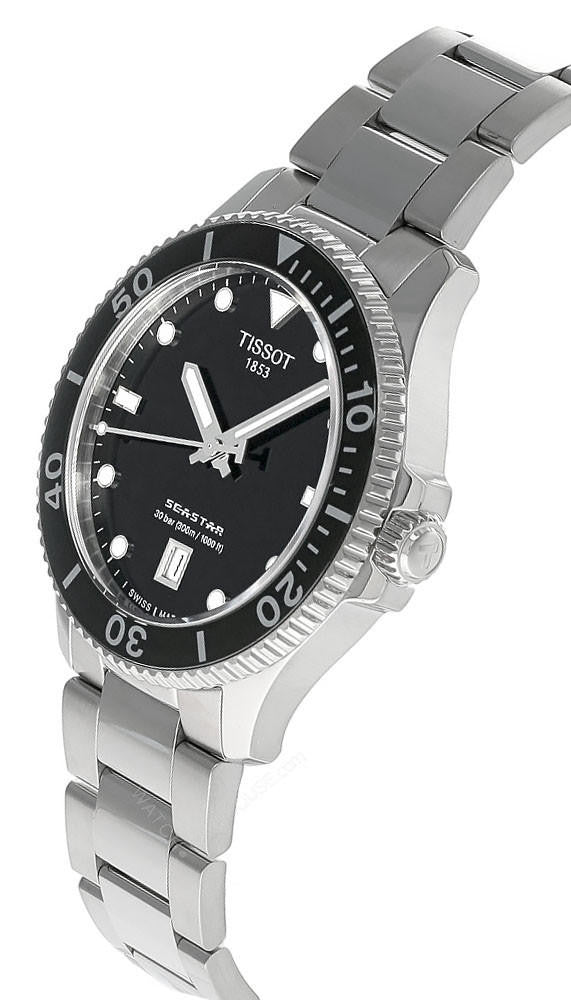 TISSOT Seastar 1000 Black Dial 40 mm Stainless Steel Men's Watch